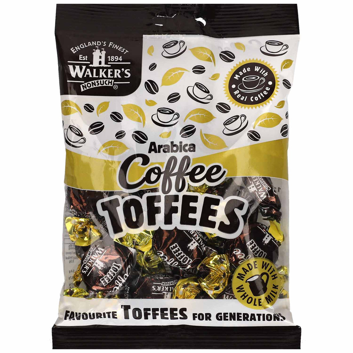 Walkers Nonsuch Arabica Coffee Toffees 150 g einzeln gewickelt