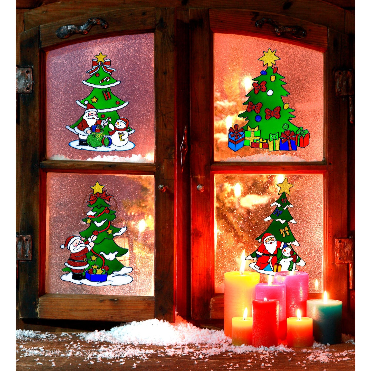 "WEIHNACHTSBAUM FENSTERBILDER" sort. In 4 Modellen - 30 cm – Detailansicht