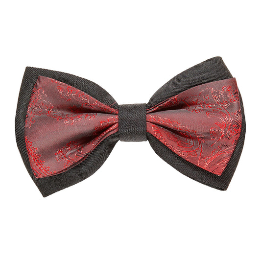 "WEINROTE JACQUARD RETRO FLIEGE" – Vorderansicht