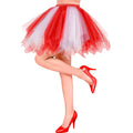 "WEIß-ROTES TUTU" mit Innentasche für LED-Lichter – Vorderansicht