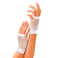 "WEIßE FINGERLOSE NETZHANDSCHUHE" – Vorderansicht