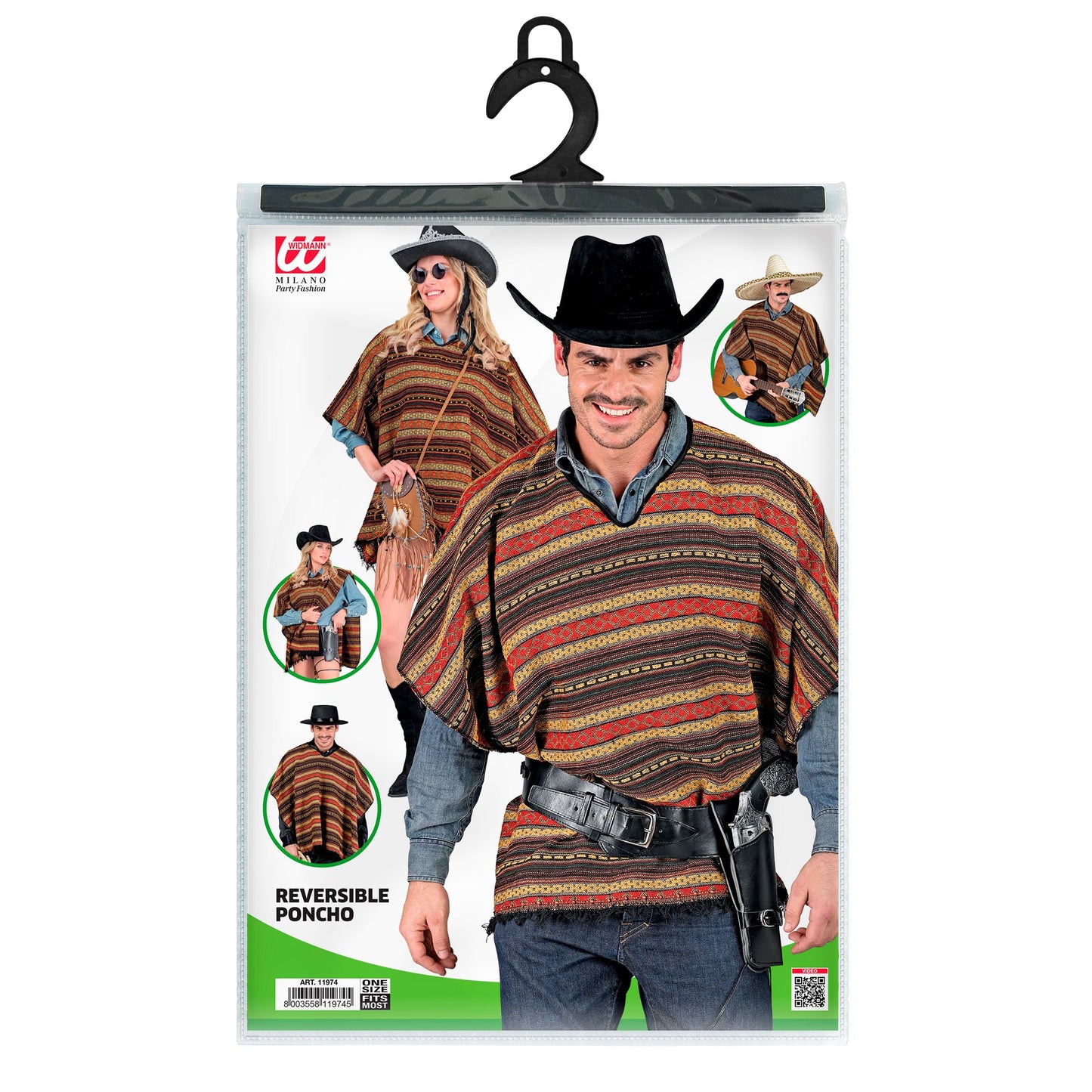 "WENDBARER PONCHO" 100x75 cm – Ansicht 5