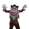 "WERWOLF" (Robe, Riesenmaske mit Kapuze) – Vorderansicht
