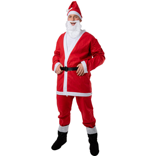 Weihnachtsmann Anzug Herren – 6-teiliger Komplettset von Wicked Costumes - Fasnacht24.ch