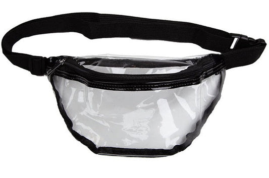 Wicked Costumes 80er Transparentes PVC Bauchtasche mit Reissverschluss - Fasnacht24.ch