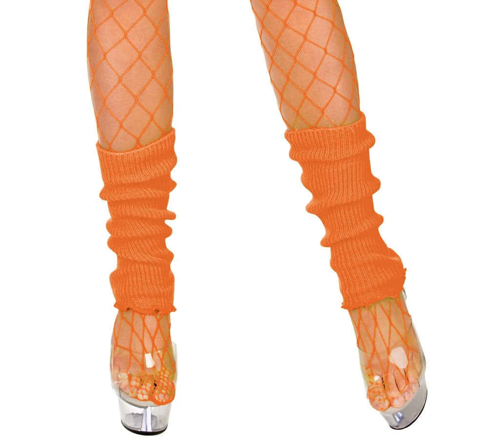 Wicked Costumes Neon Orange Beinstulpen – Sichtbare Leg Warmers - Fasnacht24.ch