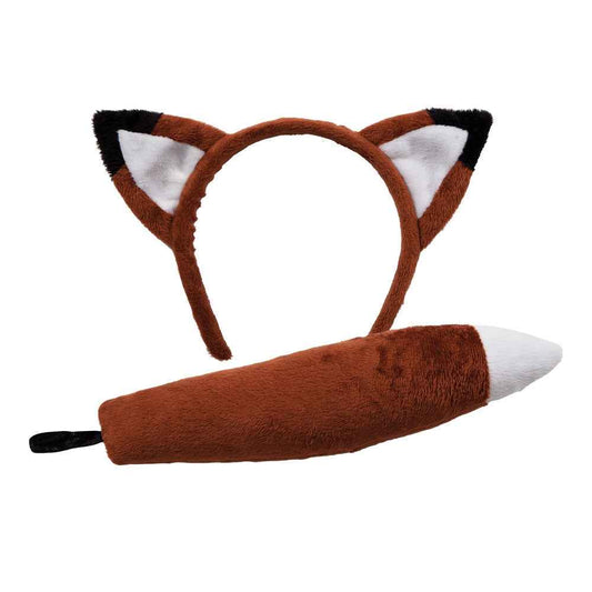 Wicked Costumes Fuchsohren Set – Headband Und Schwanz Aus Kunstpelz - Fasnacht24.ch