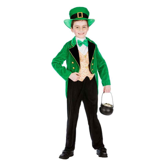 Wicked Costumes Leprechaun Jungenkostüm – Grüner Kobold Anzug - Fasnacht24.ch