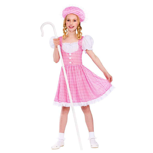 Bo Peep Kinderkostüm 8-10 Jahre – Rosa Kleid und Hut – Wicked Costumes - Fasnacht24.ch