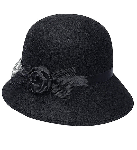 "CHARLESTON HUT - CLOCHE" aus Filz – Vorderansicht