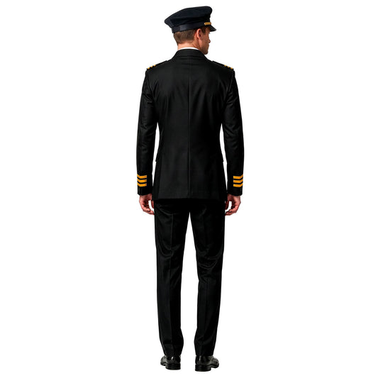 Pilot Kostüm mit Jackett, Hose und Mütze – Perfekt für Fasnacht & Mottoparty