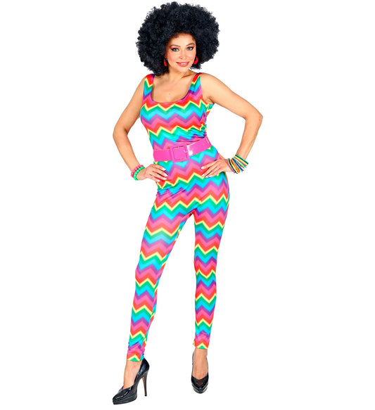 Widmann 70er Jahre Bodysuit – Unisex Retro Rainbow Design - Fasnacht24.ch