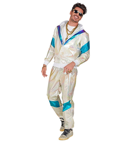 Widmann Holografischer Jogginganzug Unisex – 80er Jahre Retro Trainingsanzug - Fasnacht24.ch