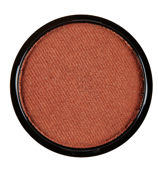 Widmann Aqua Schminke in Metallic Bronze, 15g, zeigt eine wasseraktivierte, glänzende Farbe.