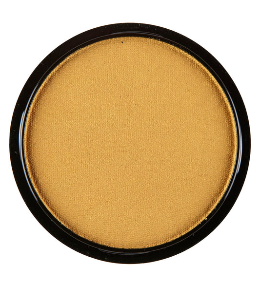 Metallisch goldene Aqua Schminke in einer 15 g Dose für Gesicht und Körper.