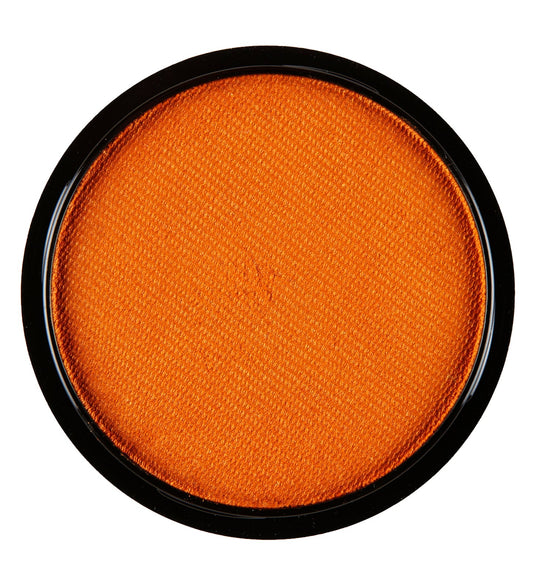 Widmann Aqua Schminke Metallic Orange im 15g Tiegel für Gesicht und Körper, glänzend