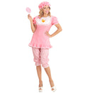 Widmann Baby Mädchen Kostüm Rosa mit Oberteil, Lätzchen, kurzer Hose und Mütze - Fasnacht24.ch – Produktansicht