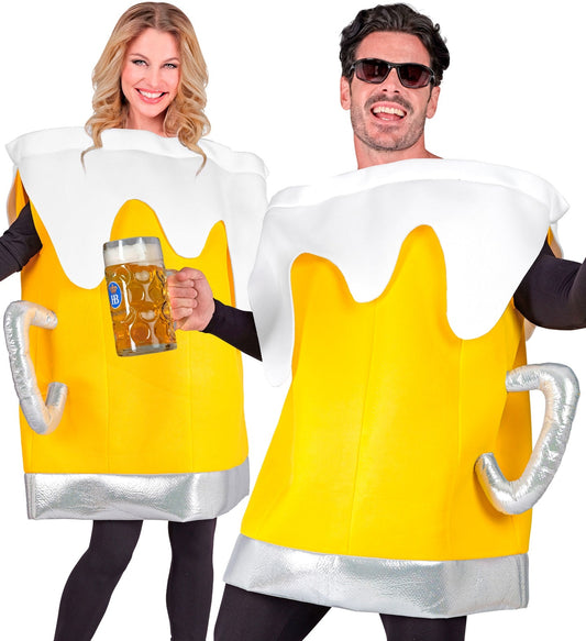 Bier Kostüm Unisex – Widmann Oktoberfest Party Outfit In Elastischem Material - Fasnacht24.ch
