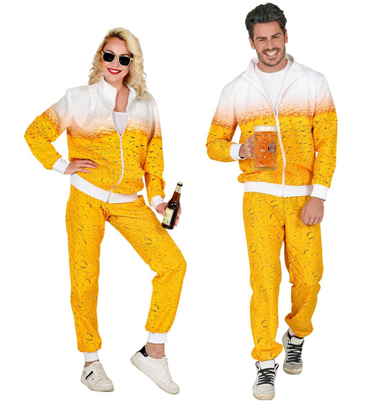 Widmann Bier Trainingsanzug – Unisex Jogginganzug Mit Retro 80er/90er Design – Produktansicht