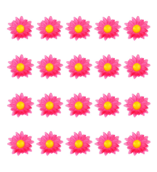 20 pinke künstliche Dekoblumen aus Polyester für vielseitige Wohnraumgestaltung