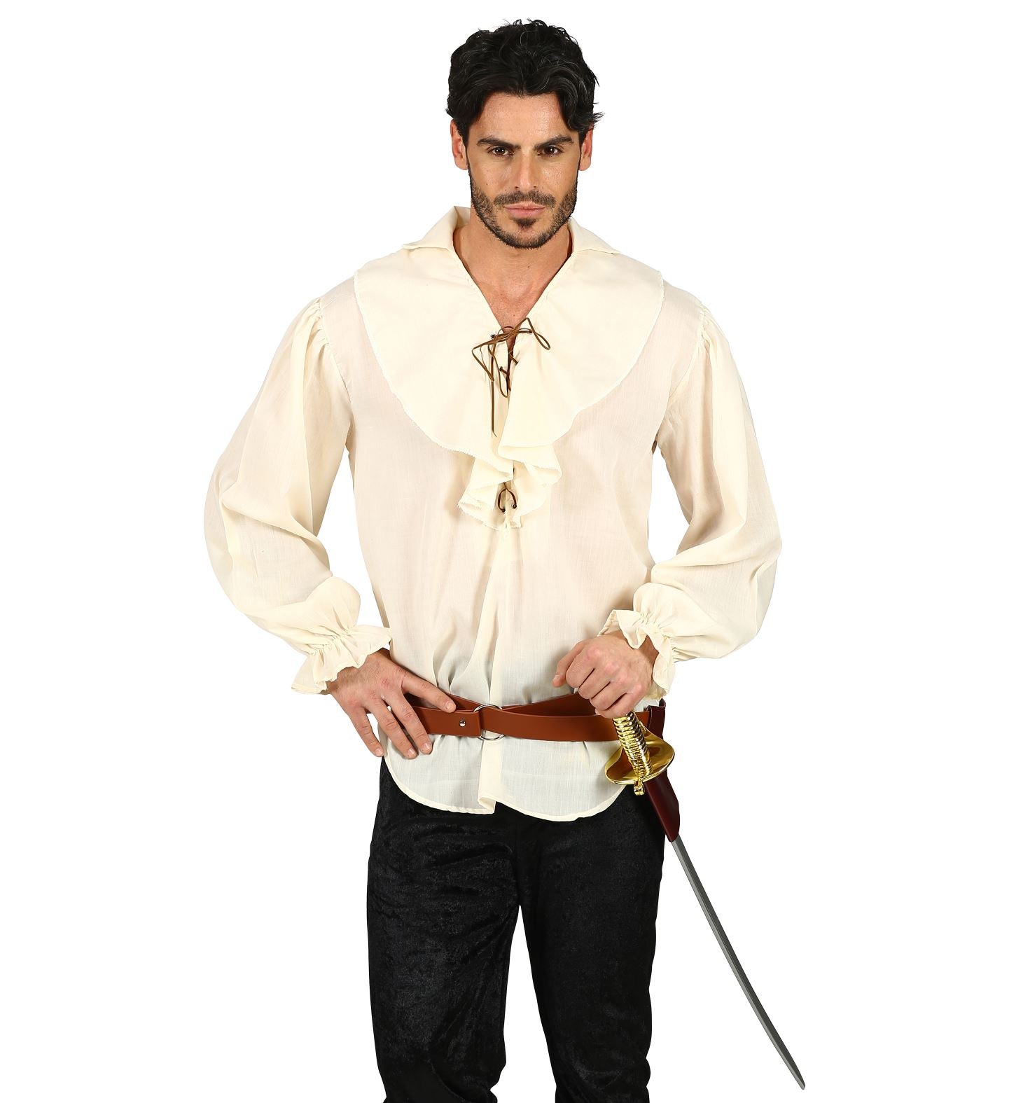 Widmann Braun Lederoptik Schwerthalter – Faux Leder, Braun - Fasnacht24.ch