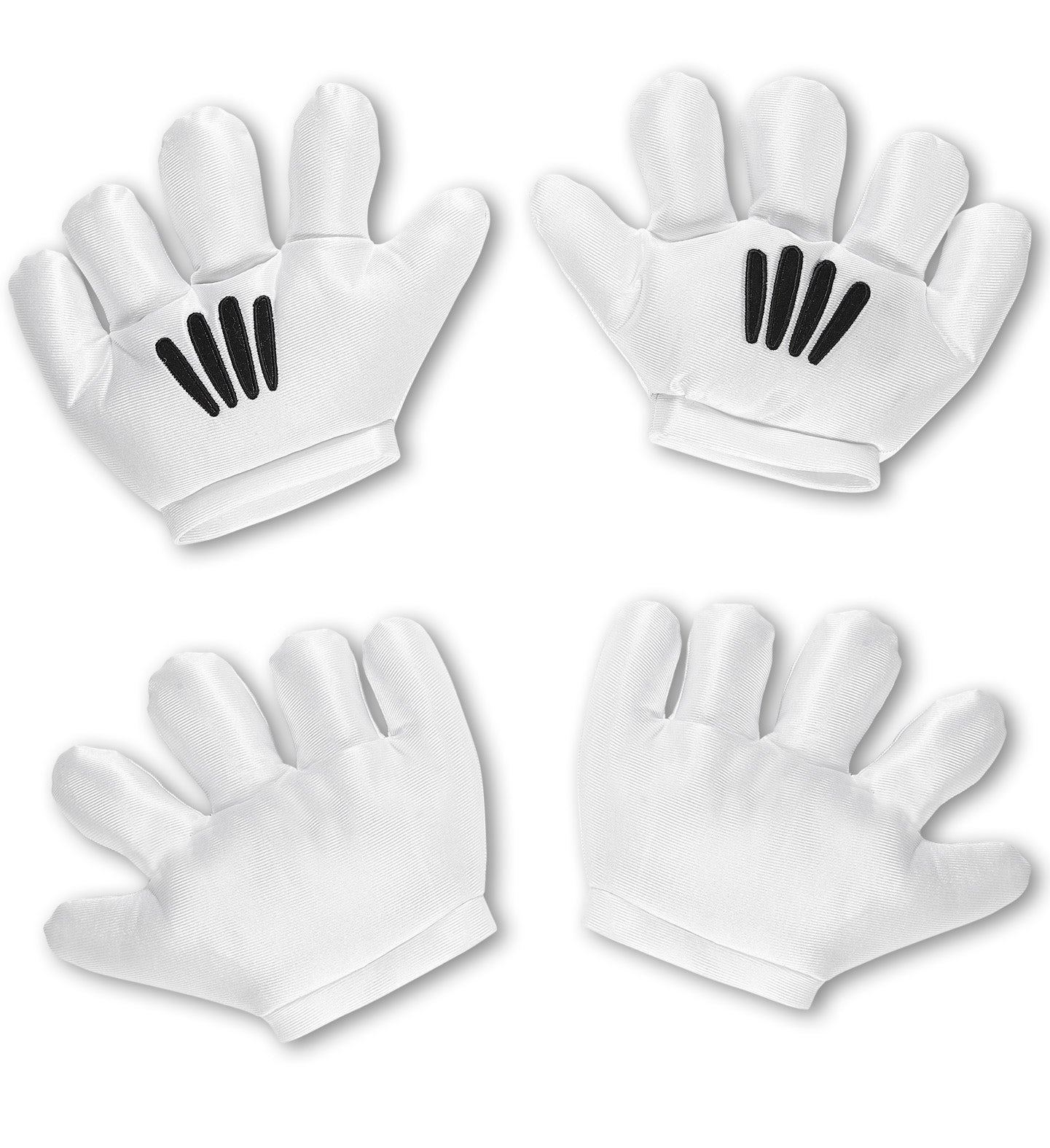 Cartoon Handschuhe Weiss – Weich & Lustig, Wärmend – Fasnacht24.ch