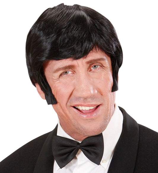 Widmann Deluxe Schwarze Verstellbare Satin Fliege – Clip-On Bow Tie - Fasnacht24.ch