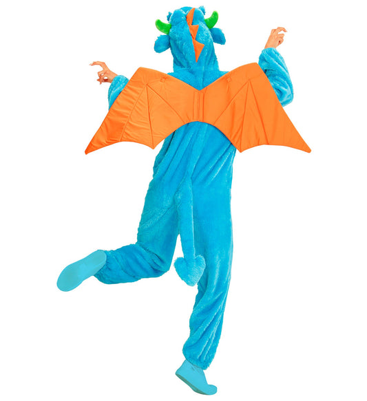 Widmann Drachen Plüschkostüm Overall – Unisex Tierkostüm mit Kapuze - Fasnacht24.ch