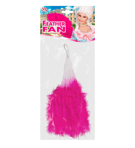 Feder Fächer Pink – Widmann Leichter Veganfreundlicher Handfächer - Fasnacht24.ch