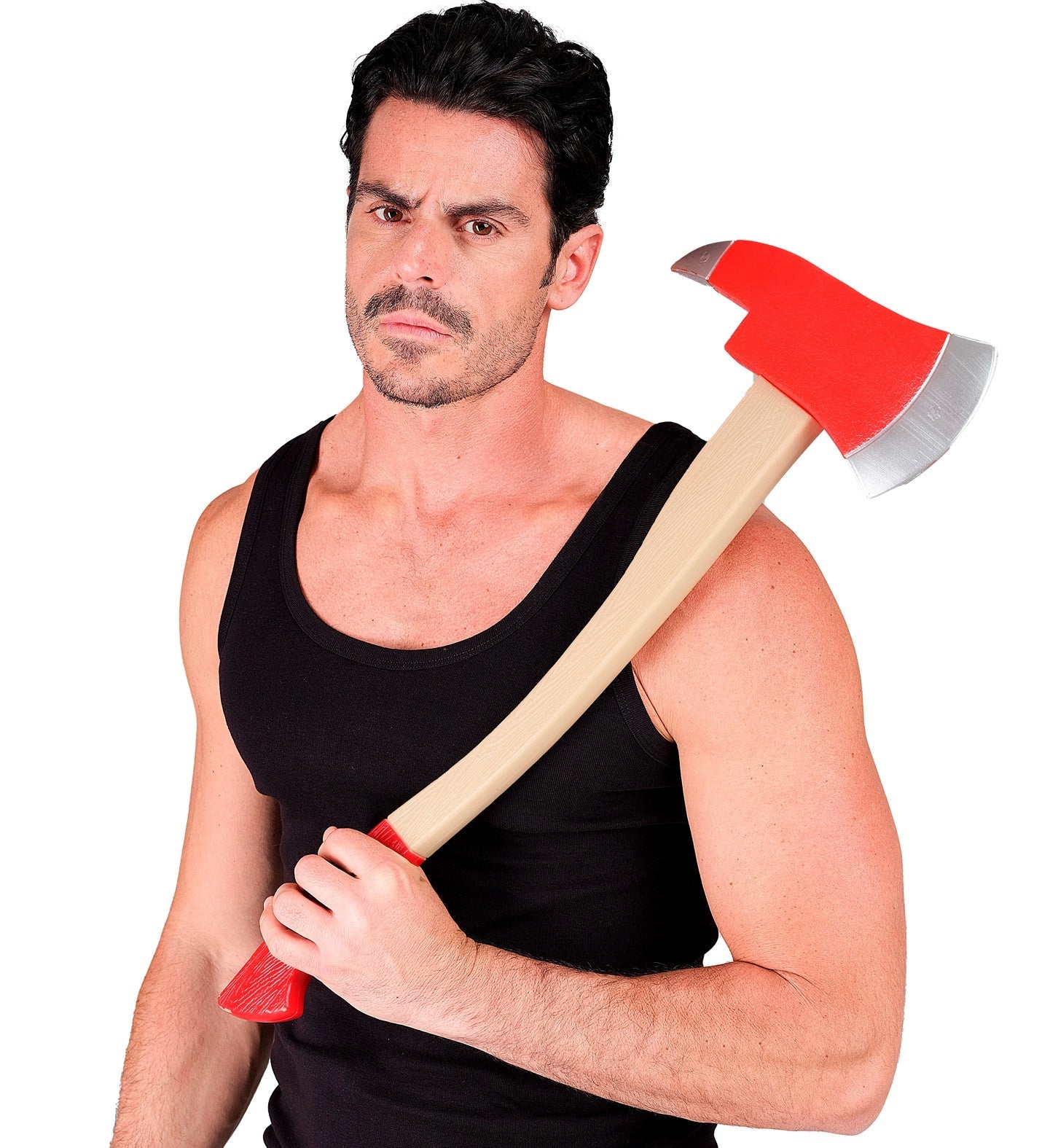 Widmann Feuerwehr Axt 60 cm mit geschmiedetem Stahlkopf und rutschfestem Glasfasergriff.