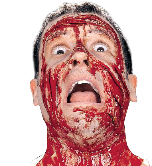 Flasche mit 28 ml gelatinösem Blut in einem praktischen, tragbaren Design für Horror-Make-up.