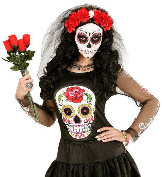 Goldene 45cm Halskette mit bunten Steinen, 24K vergoldet, elegantes Design