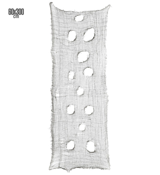 Horror Halloween Dekostoff – Widmann Grau, 60x300cm, Flammschutz - Fasnacht24.ch