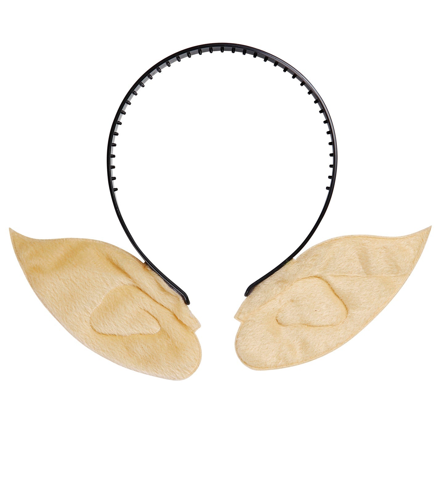 Hautfarbenes Stirnband mit integrierten, realistisch aussehenden Elfenohren für Cosplay.