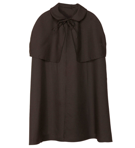 Widmann Jack the Ripper Umhang mit Pelerine – Schwarz, Pelzbesatz - Fasnacht24.ch