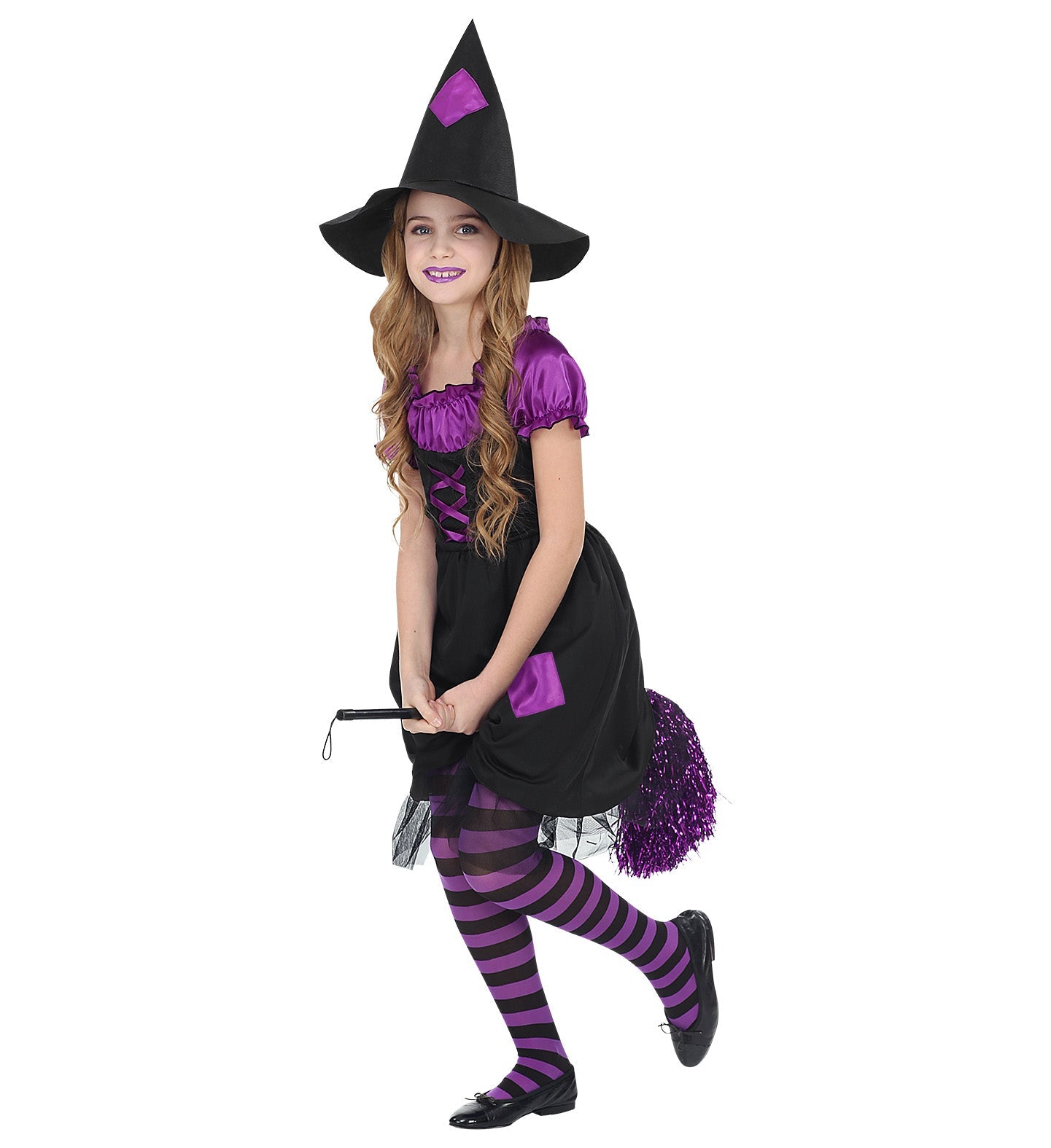 Widmann Kleine Hexe Jana Kinderkostüm – Kleid Mit Hut Und Reifrock - Fasnacht24.ch