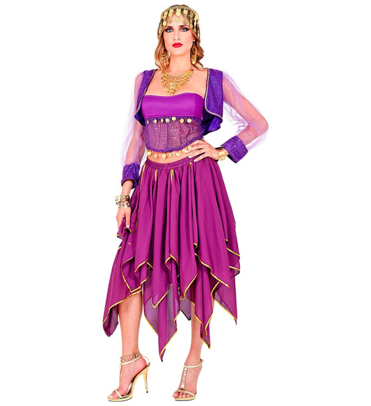 Goldfarbenes Knöchelband mit kleinen Glöckchen im griechisch-Àgyptischen Stil