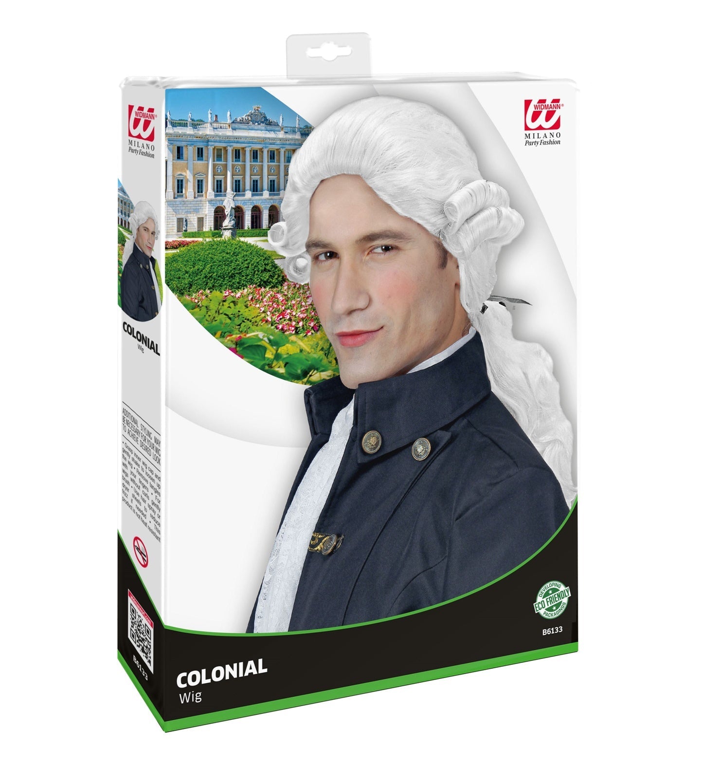 Widmann Kolonialperücke Weiß – Historische Perücke Für Herren & Damen - Fasnacht24.ch