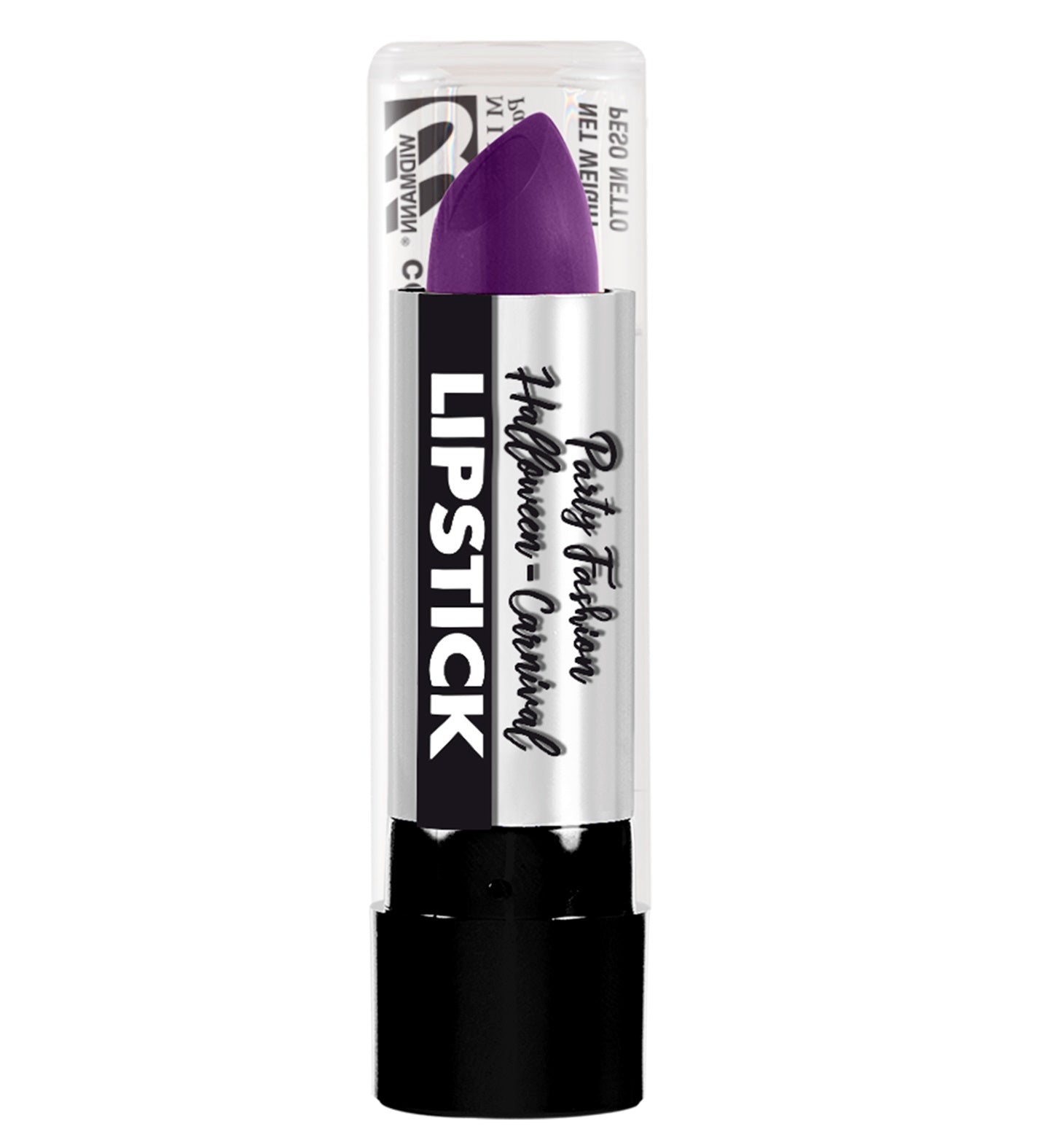 Lila Lippenstift in schlanker 6ml Tube mit intensivem Farbton und feuchtigkeitsspendender Formel