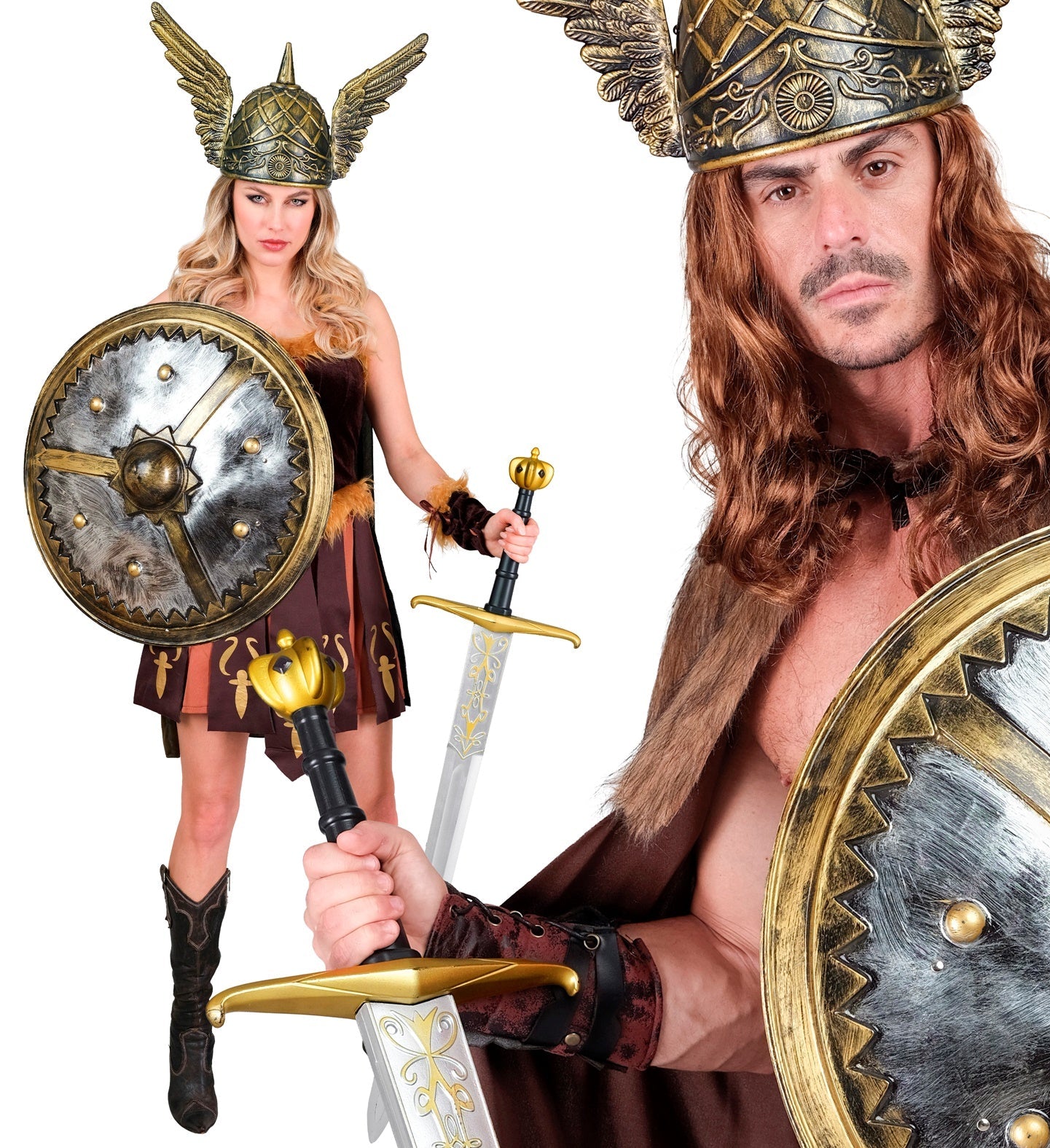 Mittelalter Königsschwert mit 122 cm langer Stahlklinge und verziertem Griff.