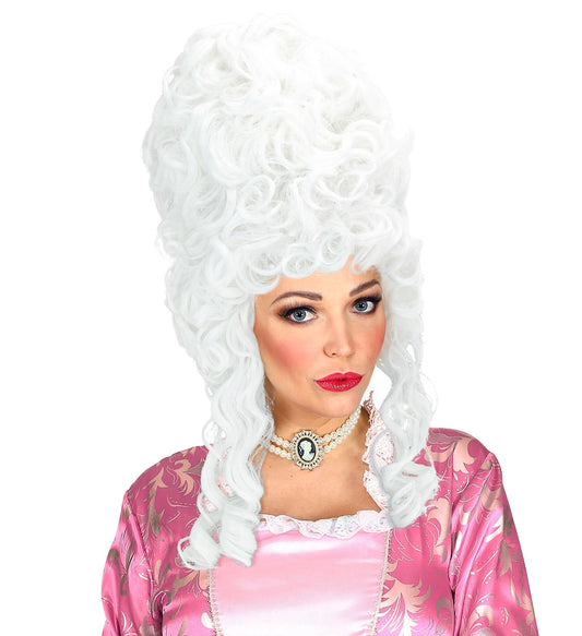 Widmann Weiße Marie Antoinette Perücke – Historische Damenperücke - Fasnacht24.ch