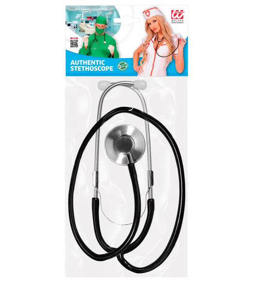 Schwarzes Widmann Stethoskop mit präzisem Bruststück und ergonomischem Design.