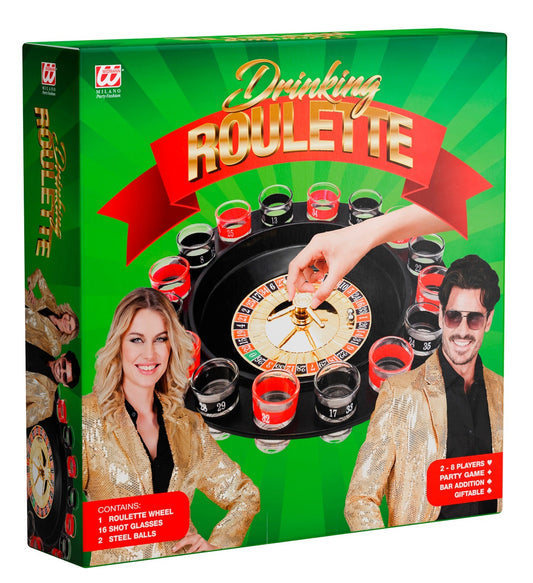 Roulette Trinkspiel – Kompaktes Holz Party Spiel von Widmann - Fasnacht24.ch