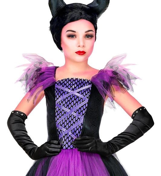 Widmann Lange Satinhandschuhe Mit Strass – Schwarz Eleganz - Fasnacht24.ch