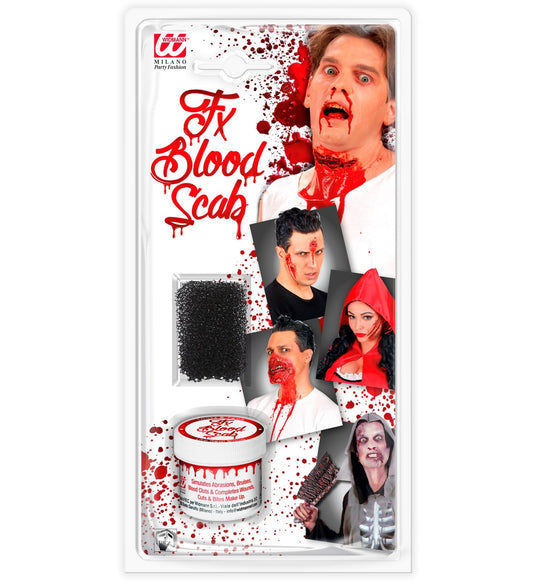 Widmann Schürfblut Blutschorf mit Schwamm in kleiner Dose zur sanften Blutkrustenentfernung