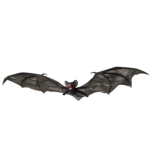 Widmann Halloween Fledermaus Dekoration – Große 74cm Schwarze Hängende Deko - Fasnacht24.ch