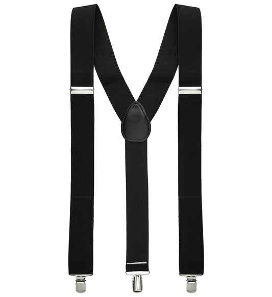 Hosenträger Schwarz – Widmann Elastisch Verstellbar 120 cm Lang - Fasnacht24.ch