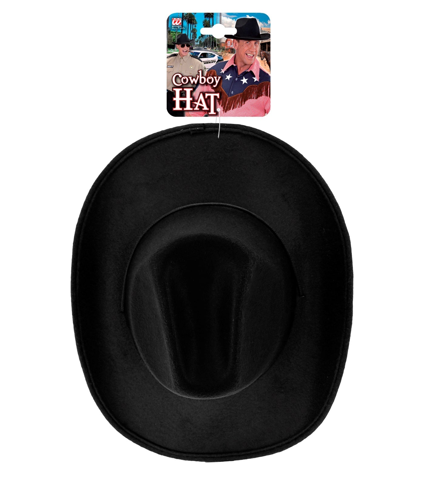 Cowboyhut Aus Gebürstetem Filz – Widmann Schwarzer Atmungsaktiv - Fasnacht24.ch