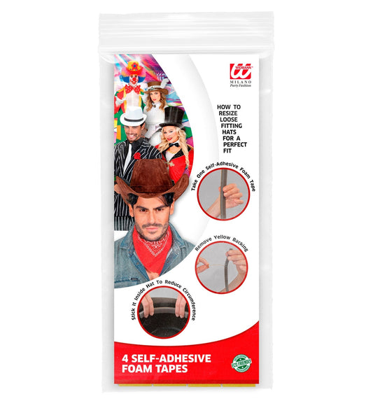 Widmann Selbstklebende Schaumstoffstreifen – Hutgrößenanpassung, Schweißresistent - Fasnacht24.ch