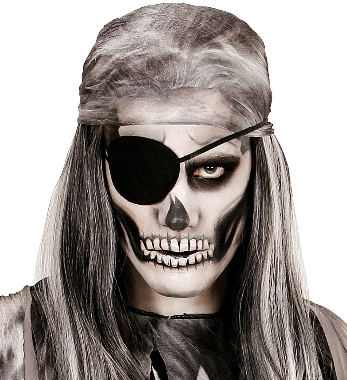 Vier große Schminkstifte in Weiß, Blau, Grün und Schwarz für kinderfreundliches Gesichtsmalen